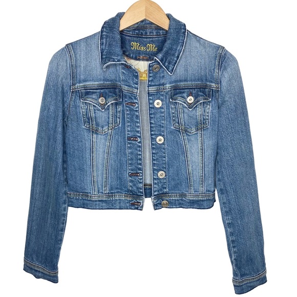 Miss Me Cropped Jean Jacket - Picture 8 of 8